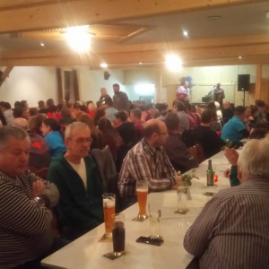 Siegerehrung GM 2018, Volles Haus bei der Siegerehrung der Gaumeisterschaft 2018